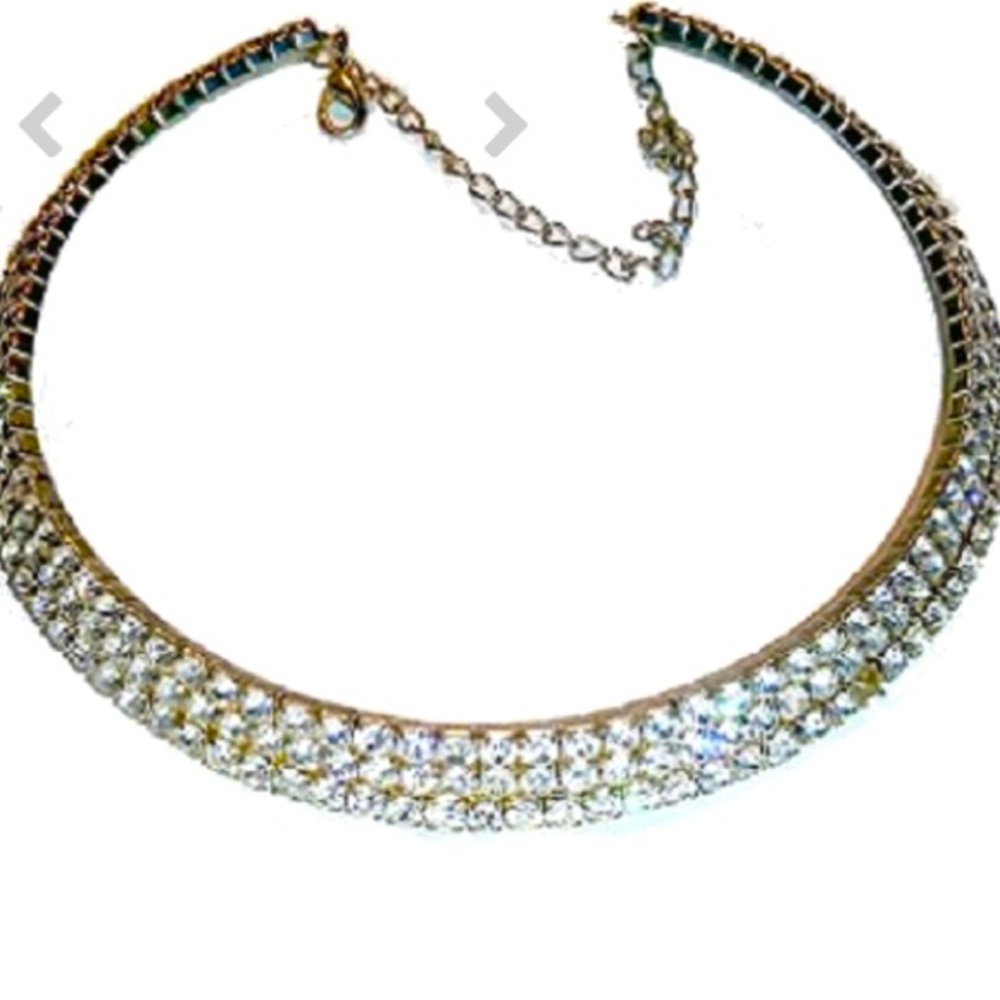 VINTAGE RHINESTONE COLLAR NECKLACE